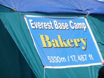 Everest Base Camp bakery!